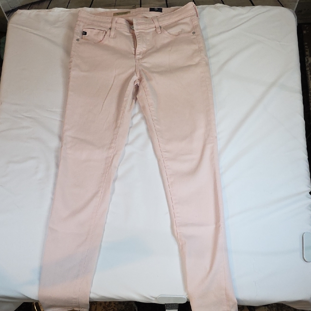 AG Adriano Goldschmied "The‎ Legging Ankle" Super Skinny Jeans Blush 26